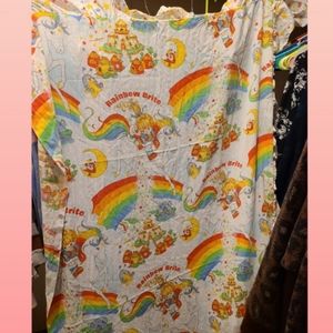 2 vintage Rainbow Brite curtains panels